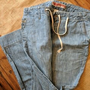 Gap light weight jeans with drawstring